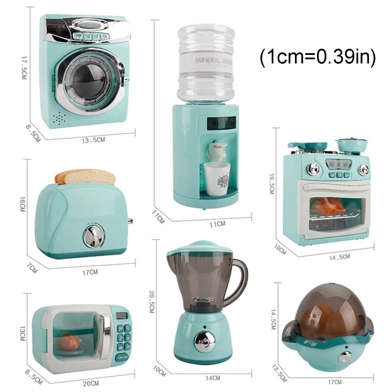 

Children Kitchen Toy Simulation Washing Machine Oven Play House Role Play Toys