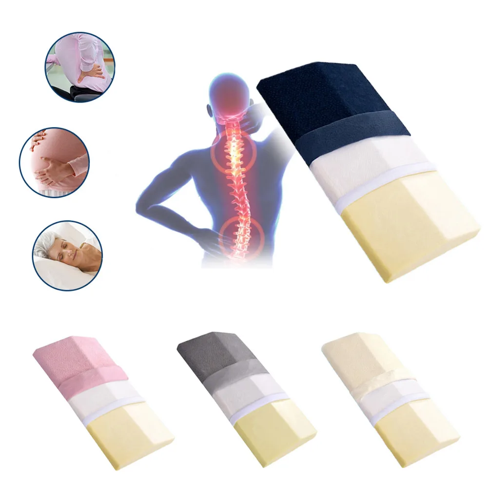 Подушка для беременных с эффектом памяти на танкетке для живота, колен, поддержки ног для беременных женщин, Подушка для спины со съемным чехлом