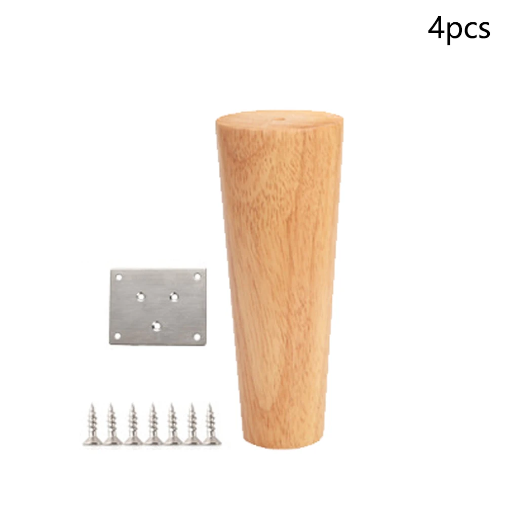 

4Pcs TV Sofa Legs Coffee Table Cabinet Parts Furniture Feet Solid Chair Accessories Non Slip Stool Wooden