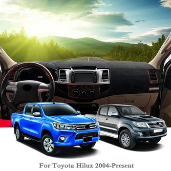 

Car Styling Dashboard Avoid Light Pad Instrument Platform Cover Mats Rose For Toyota Hilux 2004-Present LHD&RHD Anti-dust Pad