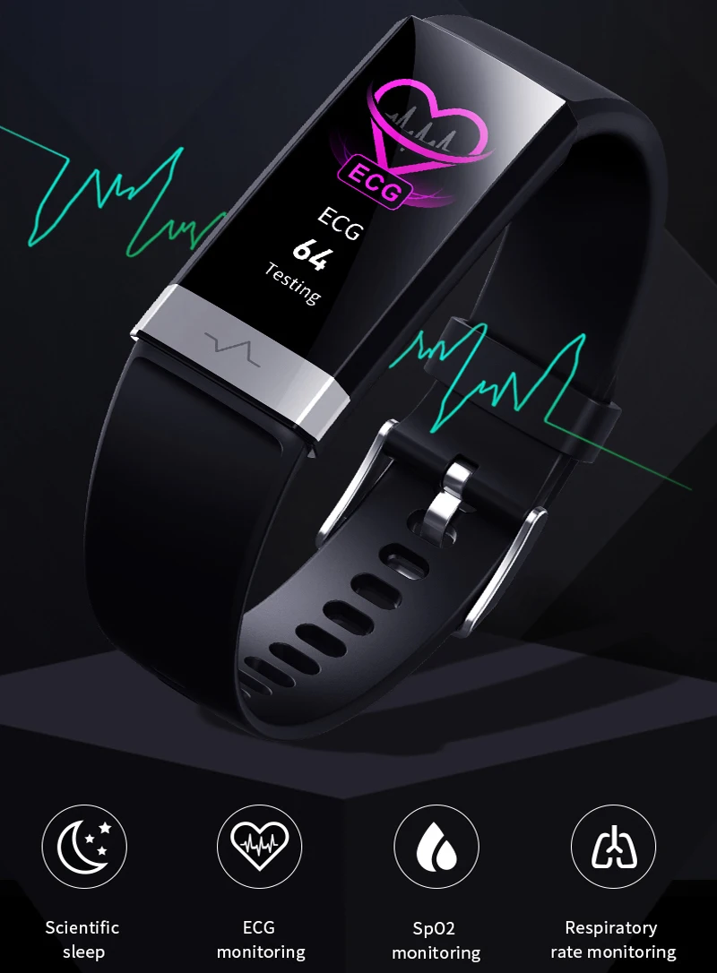 Deal New V19 Smart Watch Sports Waterproof Fitness Bracelet Heart Rate Sleep Monitor Fitness Tracker Blood Pressure Smartband