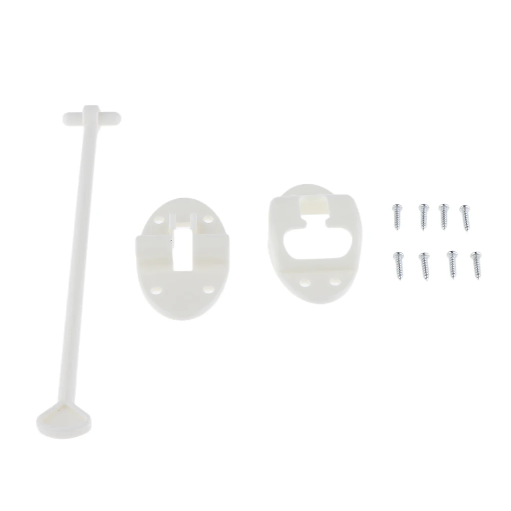 8 '' T-style Door Lock Latch Holder RV Plastic Caravan Trailer Carrier