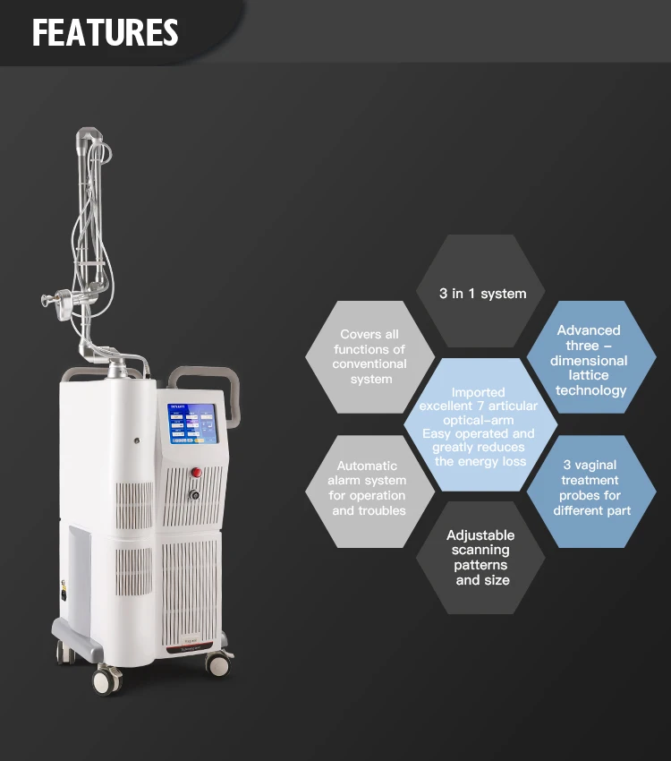 CO2 Фракционный лазер для прибор для сужения влагалища, фракционный co2 лазерное оборудование