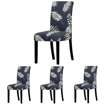 

Dining Chair Slipcovers Removable Universal Stretch Chair Protective Covers for Dining Room, Hotel, Banquet, Ceremony (Set of 4,