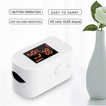 

2020 new finger clip pulse oximeter home blood oxygen saturation monitor finger pulse heart rate meter elderly adults