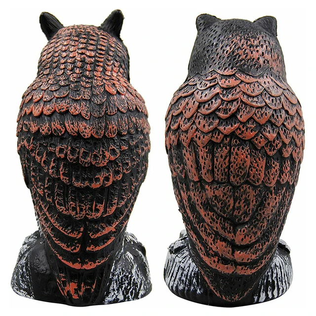 2Db Madár Madárijesztő Hamis Bagoly Dísz Természetű Kártevőirtó Kerti Dekorációs Szobor A Madarak És Kártevők Elriasztására - Image 2