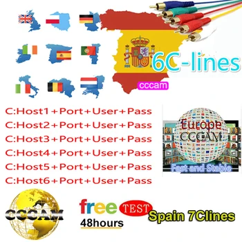 

HD Ccam Cline for 1 Year spain europe freesat v7 satellite tv receiver 3 Cable FULL HD DVB-S2 Spain cline Ccam IKS Server