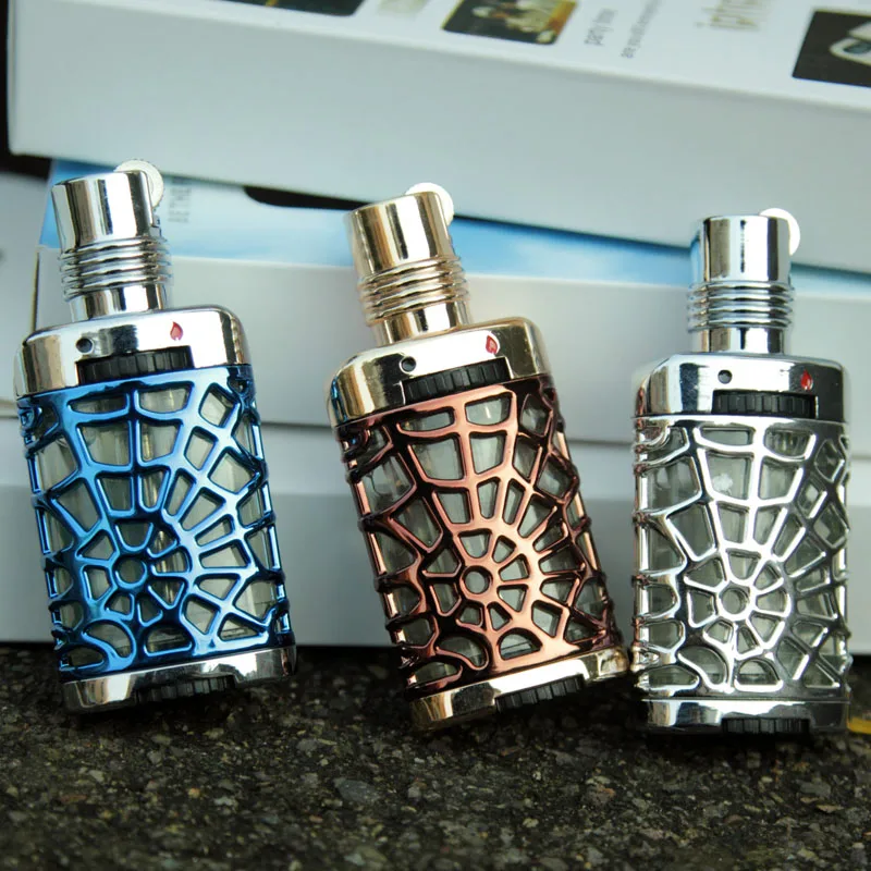 Надувная Зажигалка Креативный полый мужской шлифовальный круг Ghost Fire полый прикуриватель(новая машина не содержит газ