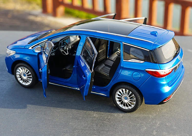 1/18 BYD реселлер версия модель автомобиля Song MAX новая энергия MPV коммерческий автомобиль литье под давлением модель автомобиля с небольшим подарком