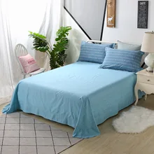 Cheap Blue Bedding Set Round Angle Lotus Leaf Edge Bed Sheet Pillowcase Family Set Anti-slip Dust-proof Bedspread Small Fresh Style Cheap Blue Bedding Set Round Angle Lotus Leaf Edge Bed Sheet Pillowcase Family Set Anti-slip Dust-proof Bedspread Small Fresh Style