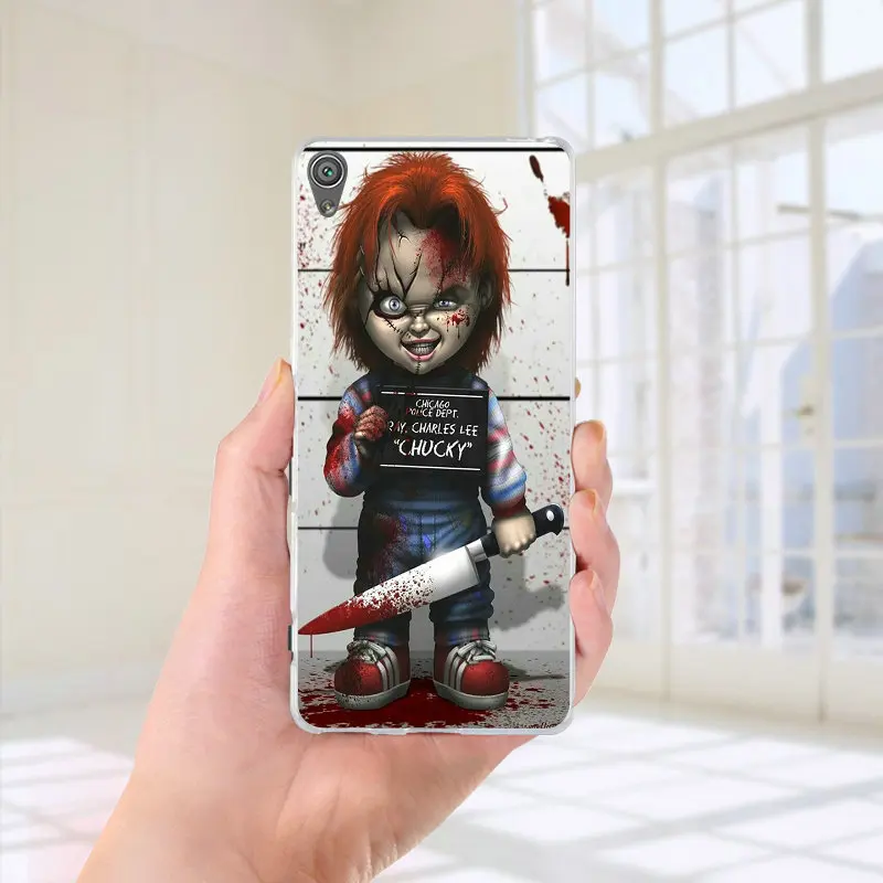 Кукла Чаки из фильма ужасов мягкие чехлы для телефона термополиуретана sony Xperia Z