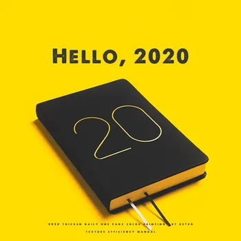 

2020 365 Days A5 Schedule Portableyearly Diary Weekly Monthly Daily Planner Organizer Pu Leather Cover Paper Notebook A5 Agendas