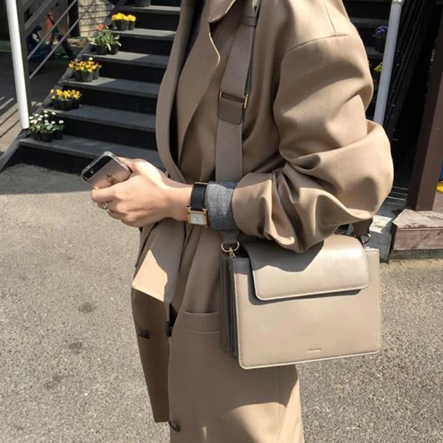 

Casual Small Flap Bag Women Shoulder Bag Multi-layer Handbag Hot Sale Female Crossbody Messenger Bag High Quality Vintage Grain