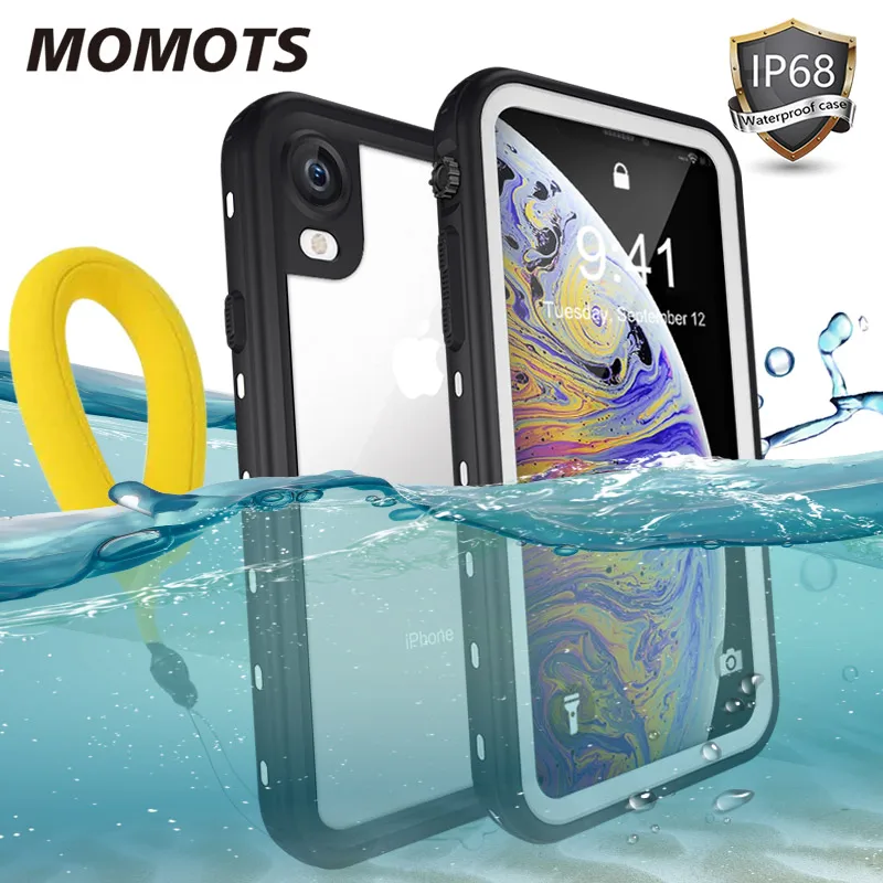 Водонепроницаемый чехол для iPhone X XS MAX XR 360 противоударный силиконовый 11 Pro