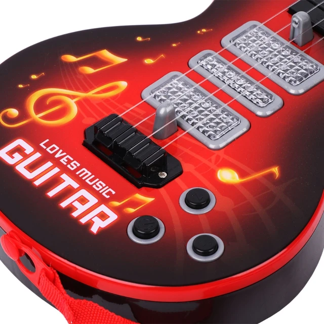 Music Electric Guitar 4 Strings Musical Instrument Educational Toy Kids Toy Gift 4