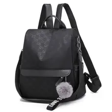 Осень и зима стиль ткань Оксфорд водонепроницаемый Противоугонный рюкзак Европа и Америка Популярные женские сумки производители