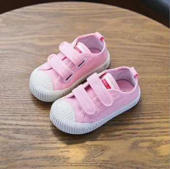 

Children Canvas Shoes for Girls pink Sneakers Baby Boys Flat Sport Shoes Breathable Fashion Kids Casual Student Running Shoes