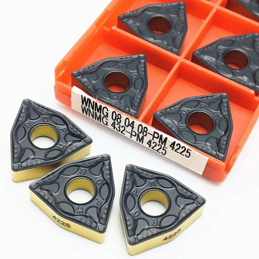 10 pieces of WNMG080408 PM 4225 carbide blades