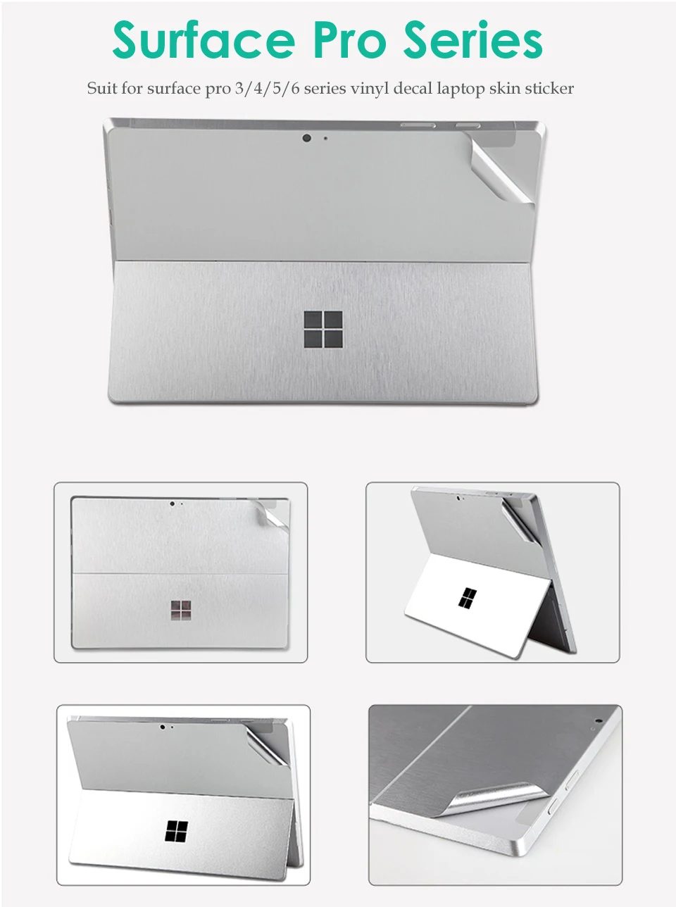 Наклейка для ноутбука для Surface Pro 5 Pro 6 супер тонкий Анти-пыль/царапины Виниловая наклейка для кожи наклейка для Surface Pro 3/4 чехол для кожи