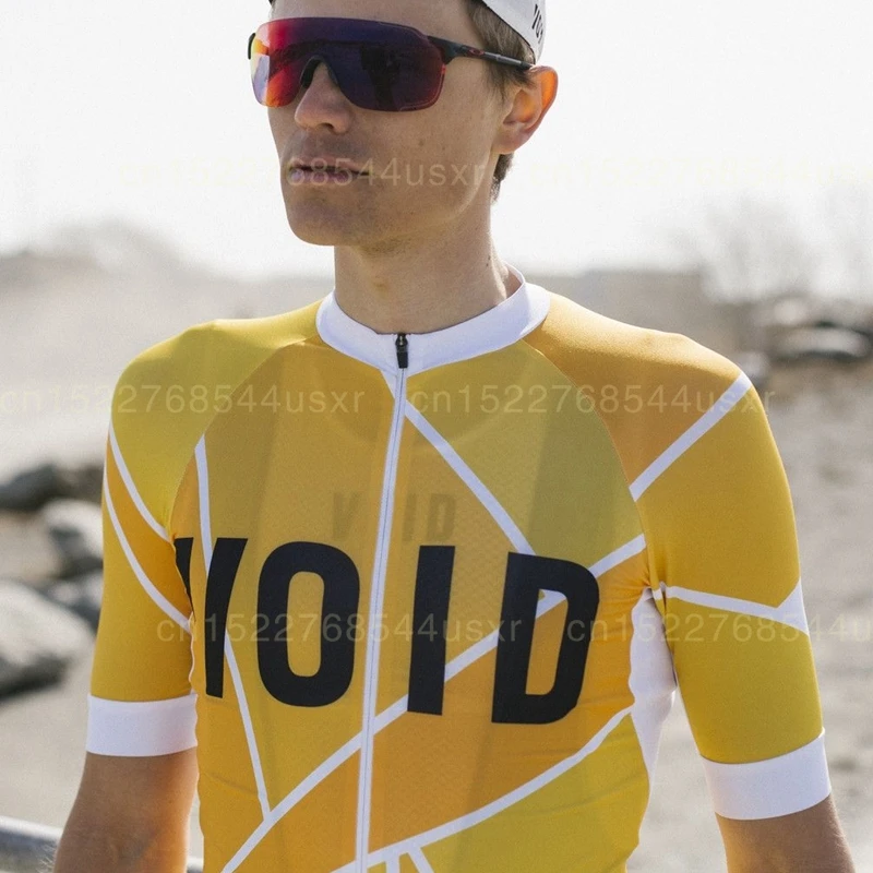 VOID, новинка, сетчатая ткань, Ropa Ciclismo Hombre, желтый цвет, Джерси для велоспорта, мужская летняя одежда для езды на велосипеде, удобная спортивная одежда