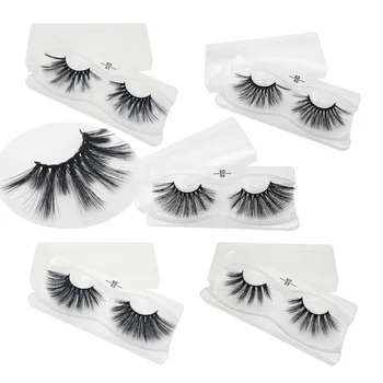 

5 Pairs Mix 25mm Thick Makeup Lashes 6D Faux Mink False Eyelashes Long Wispies Fluffy Multilayers Eyelash Cruelty-free Extension