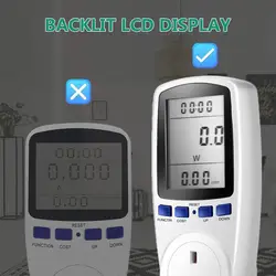 Wattmètre de tension numérique, prise britannique, consommation d'énergie, pour Kwh Ac 230v, moniteur analyseur d'électricité L3b1 