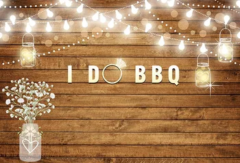 

7x5ft Vintage Gray Wood Wooden Wall Do BBQ Barbecue Bokeh Custom Photo Studio Background Backdrop Vinyl Banner 220cm x 150cm