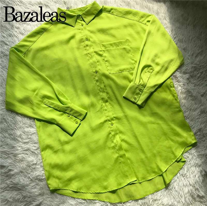 Bazaleas Винтаж blusas mujer de moda центральные значки Blusa Feminina Дворцовая белая блузка женская модная блузка дропшиппинг