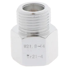 Soda поток потока СО2 балонный редуктор адаптер конвертер Женский CGA320 к мужскому W21.8 для аквариумных рыб