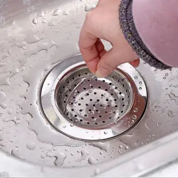

11cm Kitchen Sink Strainer Stainless Steel Hair Colanders Sink Filter Round Drain Sink Filter Kitchen Drains Strainers