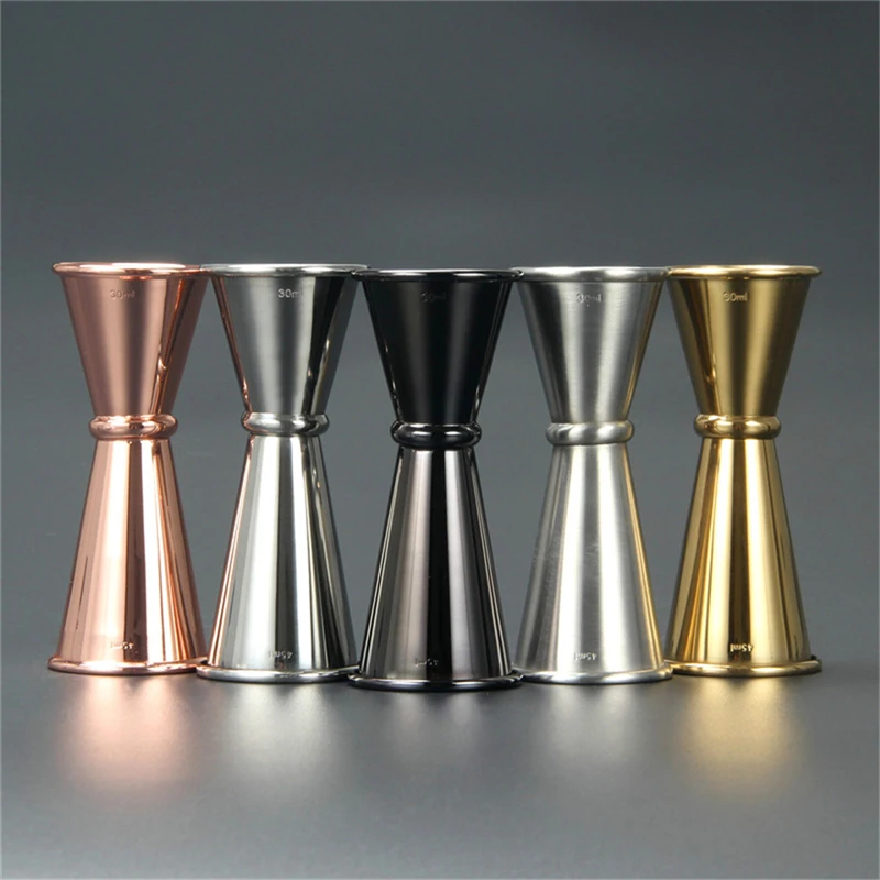 Cocktail Bar Jigger Stainless Steel Japanese Design Jigger Double Spirit Measuring Cup For Home Bar Party Bar Accessory Bar Tool