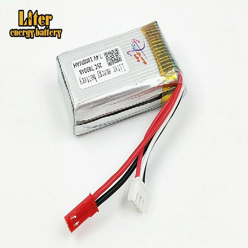7,4 V 1000 mAH дистанционное управление самолетом Подлинная 7,4 V 1000 mAH литиевая батарея You di U829 703048 Липо 25c