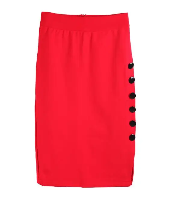 New slim women's bag hip large size wild sexy split fork female professional skirt