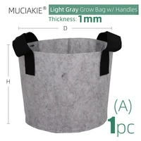 MUCIAKIE 15 Colors 10 Sizes Garden Grow Bag w/ Handles Indoor Outdoor Fabric Aeration Plant Pot Container Flower Vegetable Pouch 2
