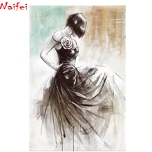 На заказ, фото 5d, сделай сам, алмазная вышивка, Современная Роза, для женщин, полный квадратный круглый бриллиант, стразы, вышивка крестиком, искусство, леди, домашний декор