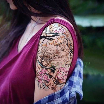 

Waterproof Temporary Tattoo Sticker Beauty and Beast Fake Tatto Magic Flash Tatoo Leg Arm Hand for Girl Women Men Big Large size