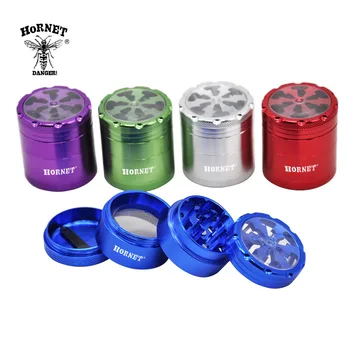 

HORNET Creative Thunder Aviation Aluminum Tobacco Herb Grinder 40 MM Sharp Diamond Teeth Spice Mill Smoking Herbal Grinder