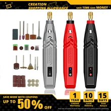 

2021 New Electric Drill Dremel Grinder Engraver Pen Grinder Mini Drill Electric Rotary Tool Grinding Machine Dremel Accessories