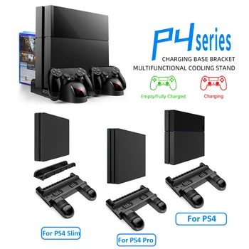 

NEW Cooling Stand For PS4/PS4 Slim/PS4 PRO Dual Controller Charging Games Storage Dock Station For Sony Playstation 4