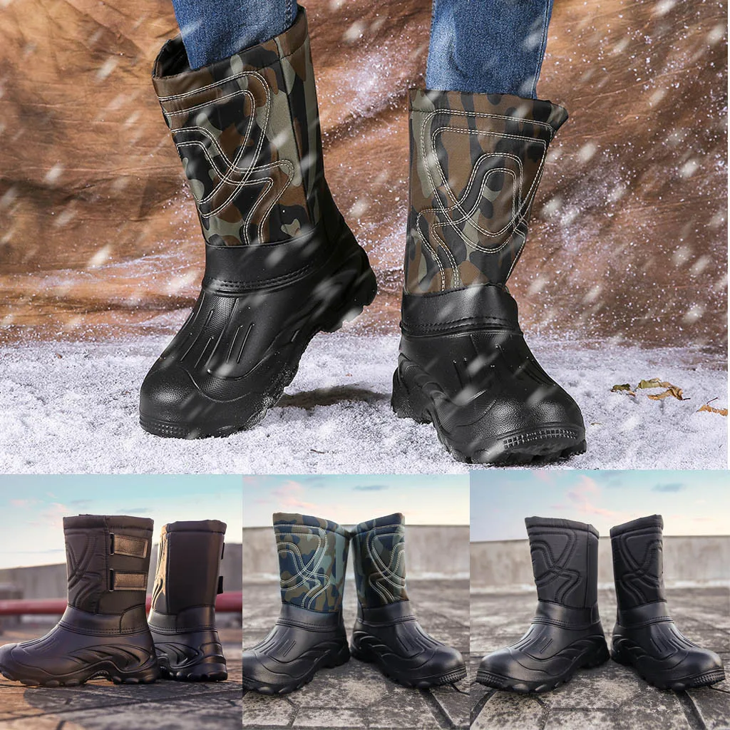 

Men's autumn and winter plus velvet high-tube snow shoes outdoor sports shoes winter boots women support dropshipping