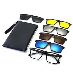 2019 Новый Стиль TR90 ретро очки оправа поляризованные солнцезащитные очки tao jing вождения очки ночного видения совместимый близорукость