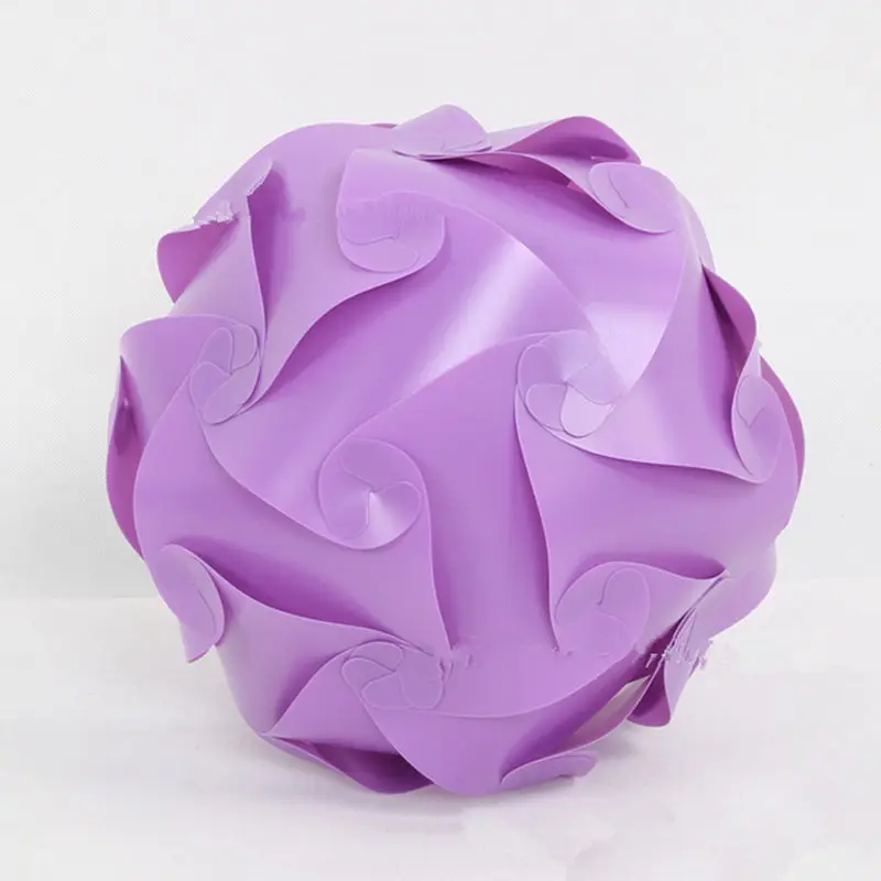 Purple DIY элементы современный IQ головоломка, паззл светильник потолочный абажур абажуры ZJM9330-1 - Цвет корпуса: Purple