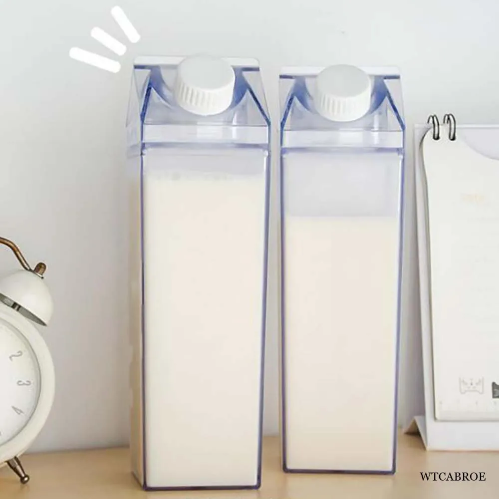 Kitchen Leakproof Creative Transparent Milk Water Gym Bottle Outdoor Climbing Camping Children Mugs Eco Cups Bottles For Sports water bottle sports water bottle plastic water bottle