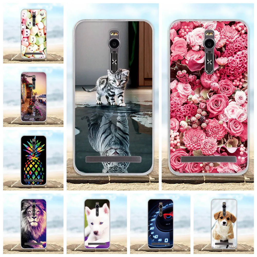 

For ASUS Zenfone 2 ZE551ML ZE550ML Case Soft Silicone TPU Cover For ASUS Zenfone 2 Zenfone2 Case ZE551ML Fundas Coque 3D Bags