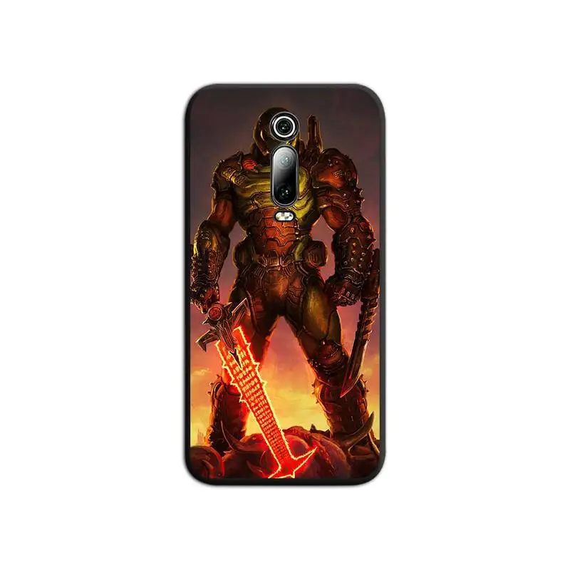 Doom Game Skull Phone Case For Redmi 9A 9 8A 7 6 6A Note 9 8 8T Pro Max K20 K30 Pro xiaomi leather case cover Cases For Xiaomi