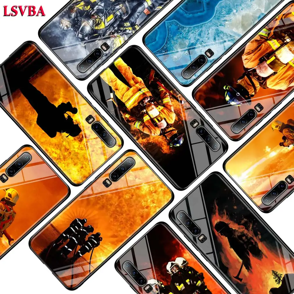 

Heroes Fireman for Huawei P Smart Z Plus 2019 P30 P20 Pro P10 P9 P8 Lite Plus Super Bright Glossy Phone Case Cover