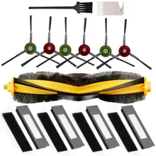 

1*Roller Brush 4*Filters 6*Side Brushes 2*Cleaning Brush For Ecovacs Deebot OZMO 920 950 T5 T8 T9 High Quality
