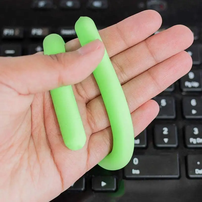6 unids/set suave Anti estrés juguetes de cuerda de fideos de artefacto de presión eslingas mano de punto de juguete ventilación cuerda juguete de alivio de la