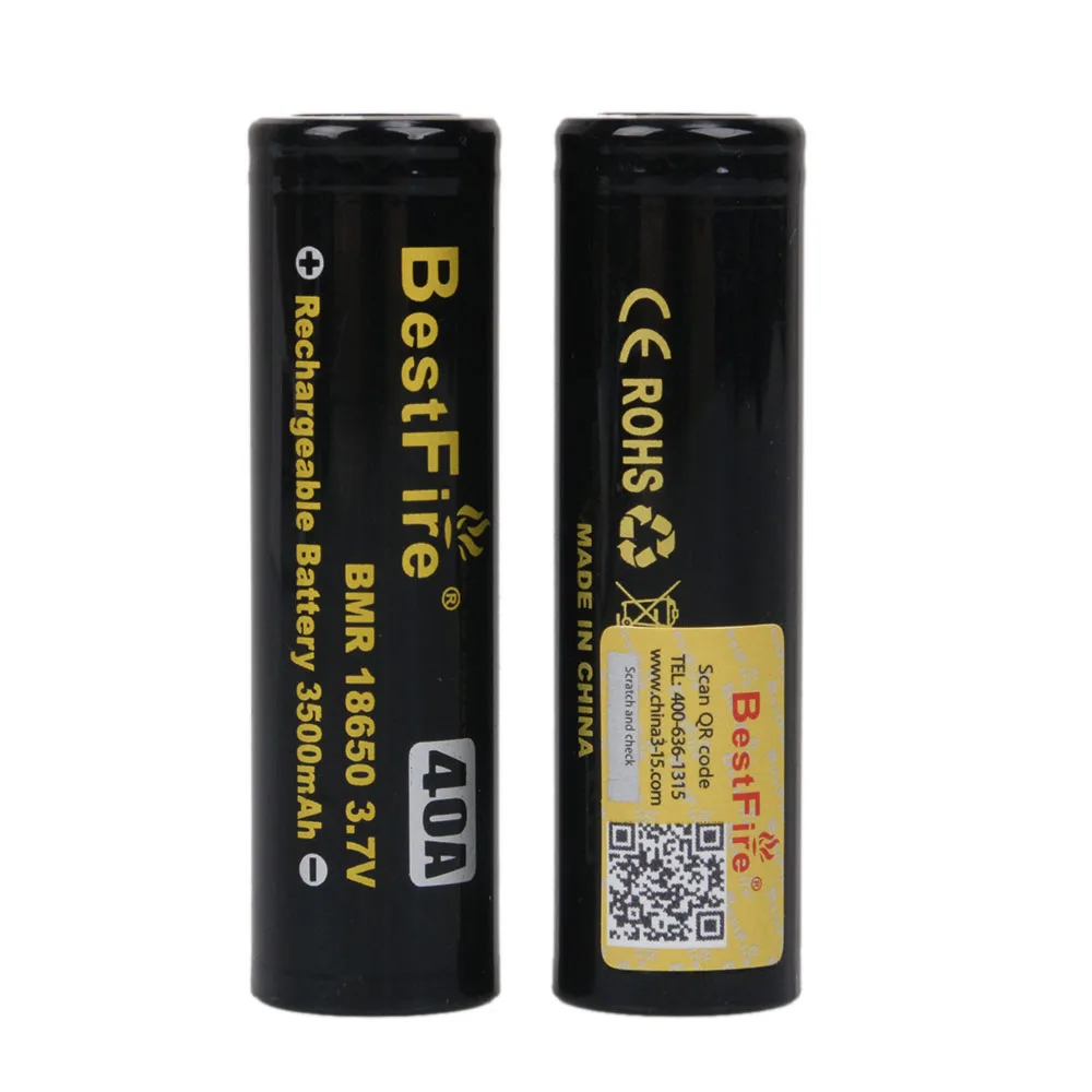 Аккумуляторная батарея BestFire 18650 3 7 в 3500 мАч 40 А для SMOK AL85 Vaporesso Eleaf Wismec Tesla Ijoy Box Mod VS ICR