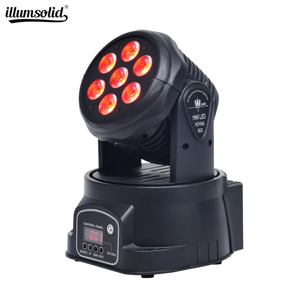 

Led moving head wash disco lights dmx512 7x12w RGBW stage lighting effect